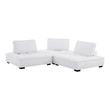 sectional with pull out and storage Modway Furniture Sofas and Armchairs White