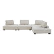 leather and fabric sectional sofas Modway Furniture Sofas and Armchairs Beige