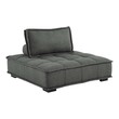 large black sectional couch Modway Furniture Sofas and Armchairs Gray