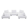 sectional couch and bed Modway Furniture Sofas and Armchairs White