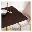 fitted dining room furniture Modway Furniture Bar and Dining Tables Gold Cherry Walnut