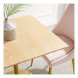 small wooden dining table set Modway Furniture Bar and Dining Tables Gold Natural