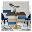 round dining table for 8 size Modway Furniture Bar and Dining Tables Gold Cherry Walnut