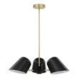 black gold glass pendant light Modway Furniture Ceiling Lamps Black