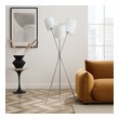 lamp shades for tall lamps Modway Furniture Floor Lamps Silver