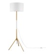 tripod lamp shade Modway Furniture Floor Lamps White Natural