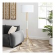 tripod lamp shade Modway Furniture Floor Lamps White Natural