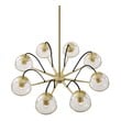 small crystal ceiling light fixture Modway Furniture Ceiling Lamps Clear Gold