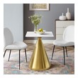 table dining Modway Furniture Bar and Dining Tables Gold White