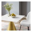a dining table Modway Furniture Bar and Dining Tables Gold White