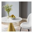 small round dining table for 2 Modway Furniture Bar and Dining Tables Gold White