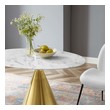 stylish dining table set Modway Furniture Bar and Dining Tables Gold White