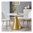 stylish dining table set Modway Furniture Bar and Dining Tables Gold White