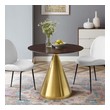 modern black dining table set Modway Furniture Bar and Dining Tables Gold Cherry Walnut