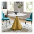 long table bench Modway Furniture Bar and Dining Tables Gold White