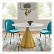 breakfast table kitchen Modway Furniture Bar and Dining Tables Gold White