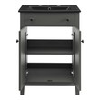 vanity cabinets Modway Furniture Vanities Gray Black
