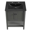 72 inch bathroom countertop Modway Furniture Vanities Gray Black