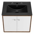 cabinet basin set Modway Furniture Vanities White Black