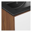 modern bathroom countertops Modway Furniture Vanities Walnut Black