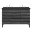retro bathroom cabinets Modway Furniture Vanities Charcoal Black
