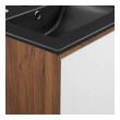 dark grey bathroom cabinets Modway Furniture Vanities Walnut Black