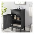 dark walnut bathroom vanity Modway Furniture Vanities Charcoal Black