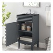 pre made bathroom cabinets Modway Furniture Vanities Gray Black