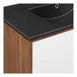 small wood bathroom vanity Modway Furniture Vanities Walnut Black