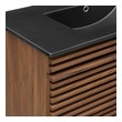 40 inch bathroom cabinet Modway Furniture Vanities Walnut Black