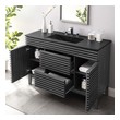 powder room bathroom vanity Modway Furniture Vanities Charcoal Black