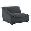 blue grey sectional couch Modway Furniture Sofas and Armchairs Charcoal