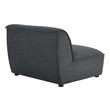 two seat sectional with chaise Modway Furniture Sofas and Armchairs Charcoal