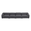 soft leather sectional sofas Modway Furniture Sofas and Armchairs Charcoal