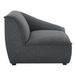 tufted velvet sectional couch Modway Furniture Sofas and Armchairs Charcoal