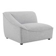 circle sectional Modway Furniture Sofas and Armchairs Light Gray