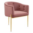 leather club chairs for living room Modway Furniture Sofas and Armchairs Dusty Rose