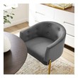 red leather lounge chair Modway Furniture Sofas and Armchairs Gray