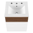 bath tops Modway Furniture Vanities White Walnut White