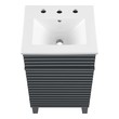 lavatory cabinet Modway Furniture Vanities Gray White