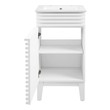 his and her vanity Modway Furniture Vanities White White