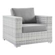 gray and white patio furniture Modway Furniture Sofa Sectionals Light Gray Gray