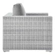 gray and white patio furniture Modway Furniture Sofa Sectionals Light Gray Gray