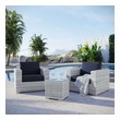 savannah outdoor furniture Modway Furniture Sofa Sectionals Light Gray Navy