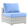 outdoor sectional beige Modway Furniture Sofa Sectionals Light Gray Light Blue