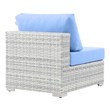 outdoor sectional beige Modway Furniture Sofa Sectionals Light Gray Light Blue