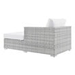 red outdoor seating Modway Furniture Sofa Sectionals Light Gray White