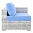 4 piece outdoor conversation set Modway Furniture Sofa Sectionals Light Gray Light Blue