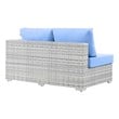 4 piece outdoor conversation set Modway Furniture Sofa Sectionals Light Gray Light Blue