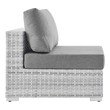 white aluminum outdoor sofa Modway Furniture Sofa Sectionals Light Gray Gray